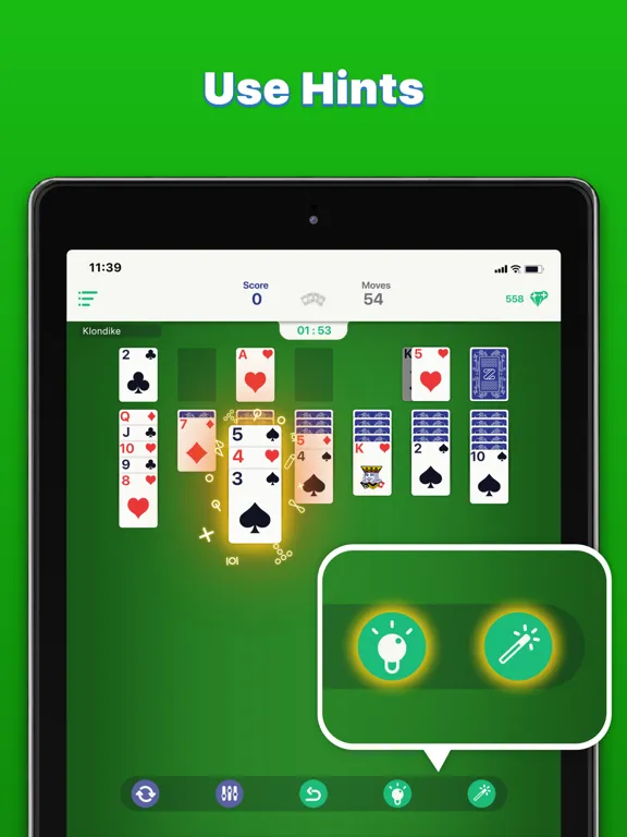 Classic Solitaire - Klondike iPad  スクリーンショット